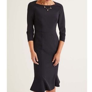 BODEN VIOLETTE Dress Womens Size 8 in Navy Work Career Business Office.